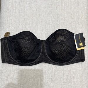 Wacoal Black Lace Strapless Bra
